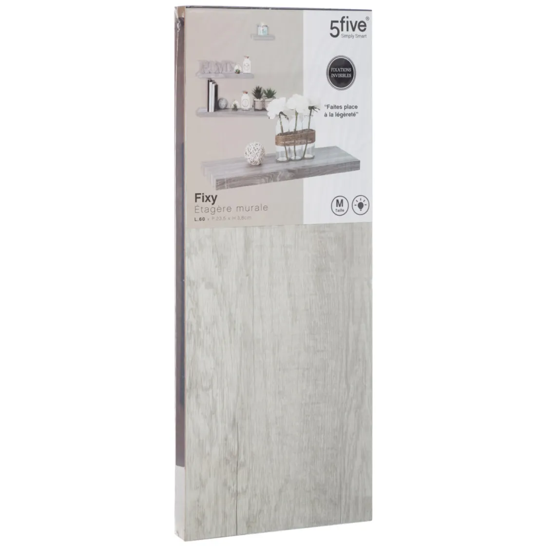 5five Armarios, Estantes Y Estanterías.>Estante Flotante Mdf Roble Gris