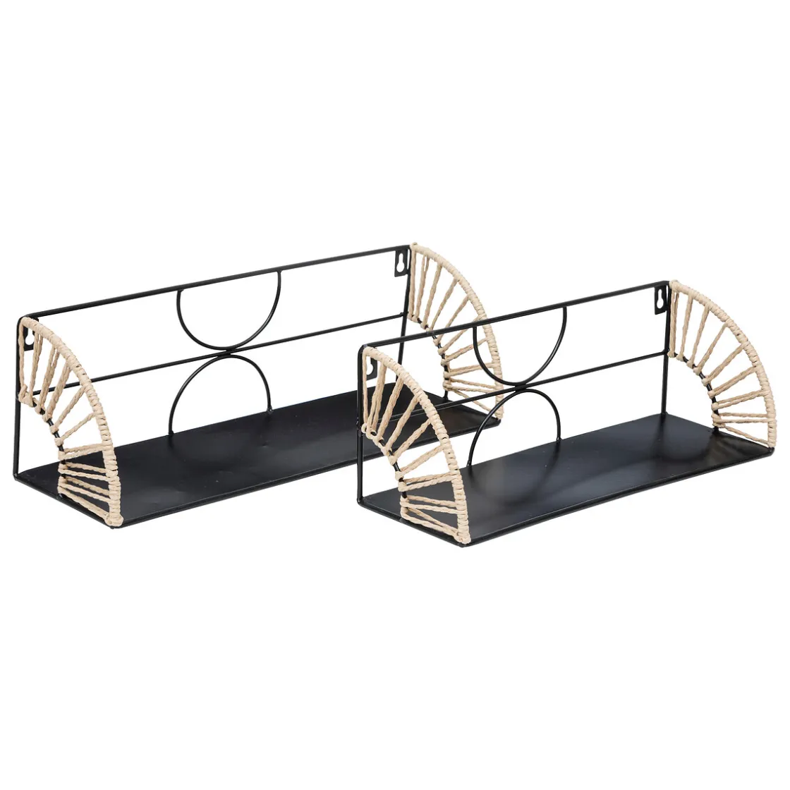 atmosphera Lienzos Y Cuadros Decorativos|Estilo Étnico>Estante MILEVA negra 37cm