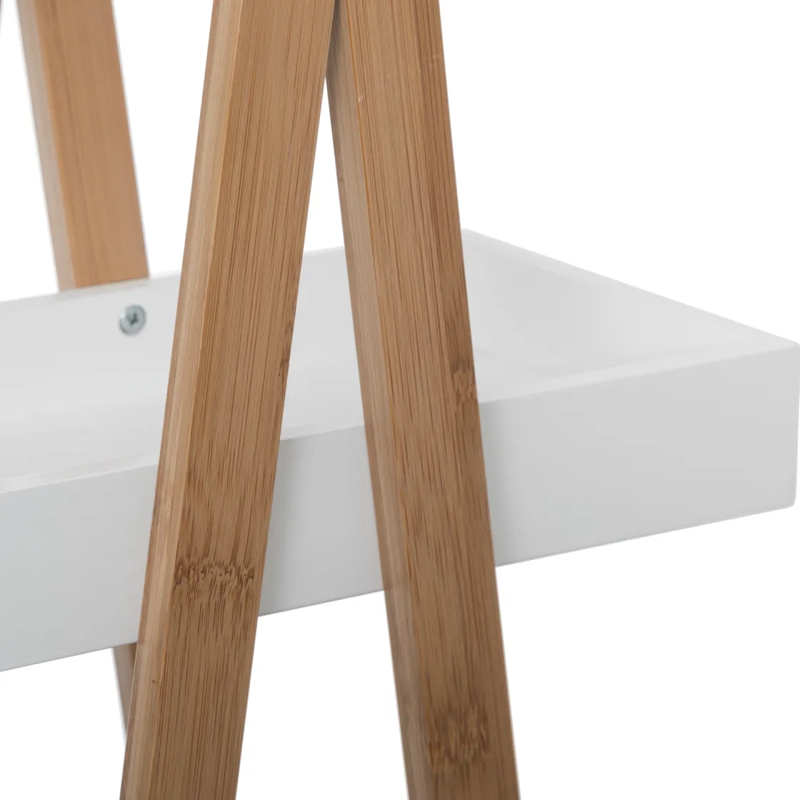 5five Muebles Con Lavabo Y Auxiliares>Estantería C/3 Baldas De Bambú Blanca