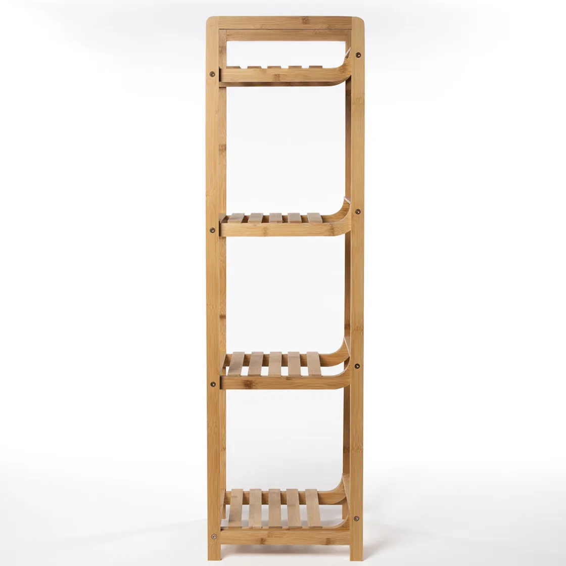 Muebles Con Lavabo Y Auxiliares>Estantería con 4 baldas 104x30cm de bambú