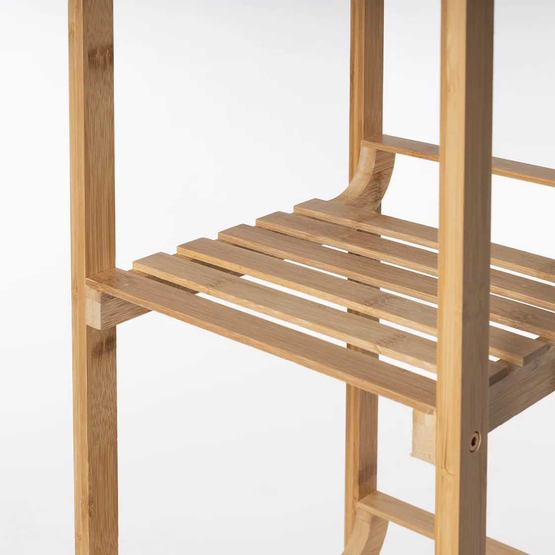 Muebles Con Lavabo Y Auxiliares>Estantería con 4 baldas 104x30cm de bambú