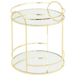 atmosphera Estilo Contemporaneo>Estantería con 2 niveles de espejo FEEL