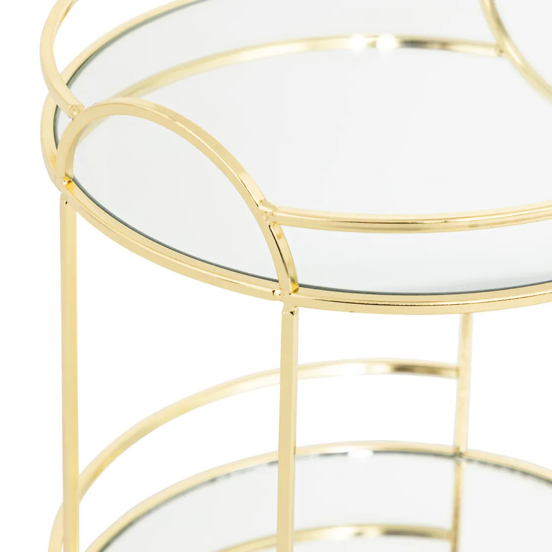 atmosphera Estilo Contemporaneo>Estantería con 2 niveles de espejo FEEL