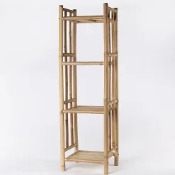 Muebles Con Lavabo Y Auxiliares>Estantería de bambú de 4 niveles