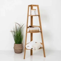 5five Muebles Con Lavabo Y Auxiliares>Estantería De Esquina C/3 Baldas Sicela
