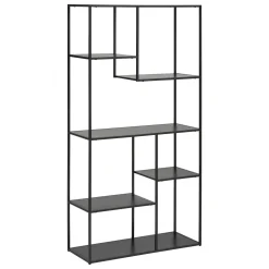atmosphera Estantes Y Cómodas|Estilo Industrial>Estantería De Metal Negra 90x35x180Cm