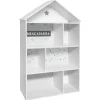 atmosphera Mobiliario>Estantería en forma de casa gris