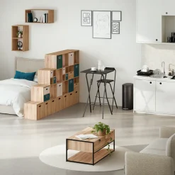 Armarios, Estantes Y Estanterías.>Estantería MIXMODUL natural con 6 módulos