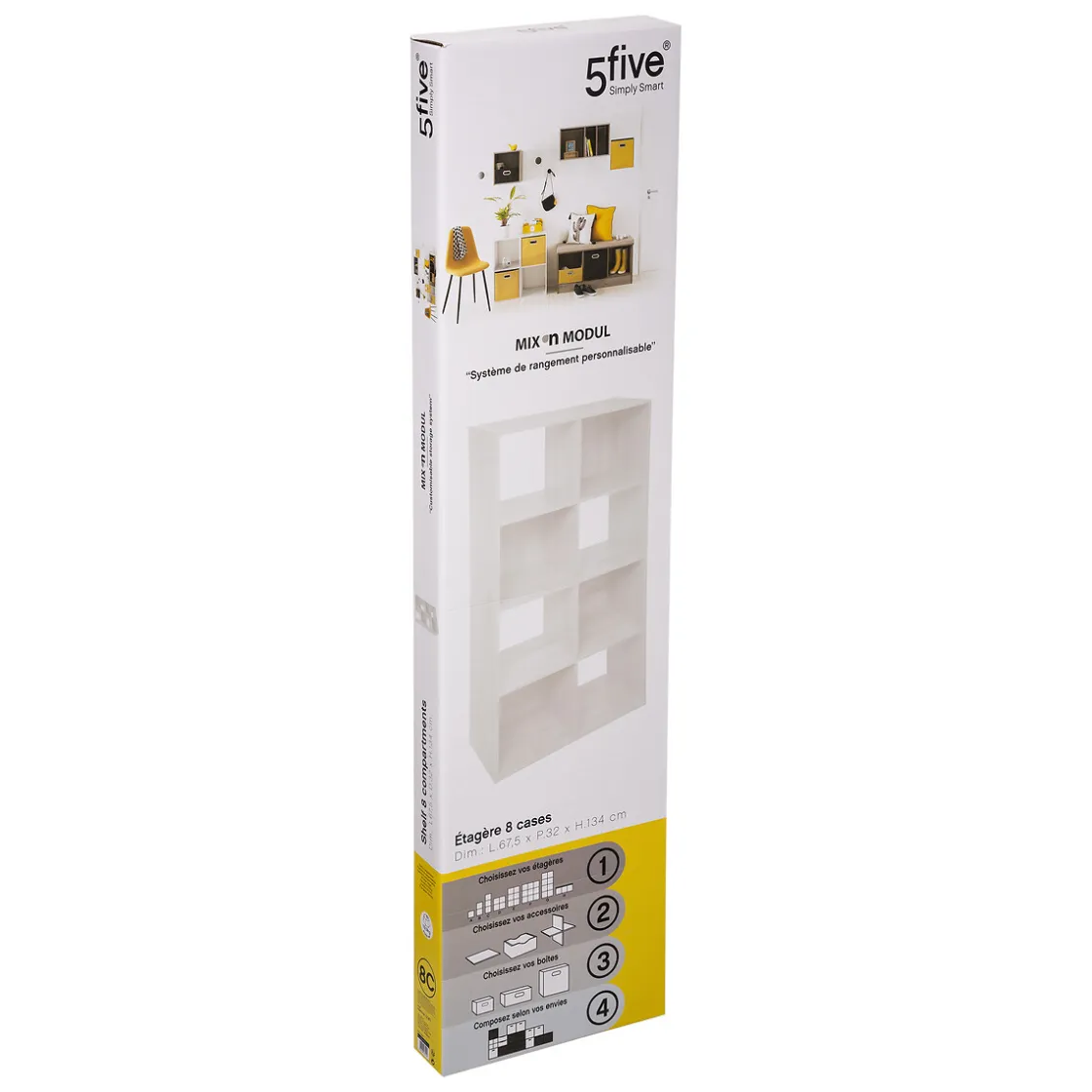5five Módulo De Mezcla>Estantería Modular 8 Cubos