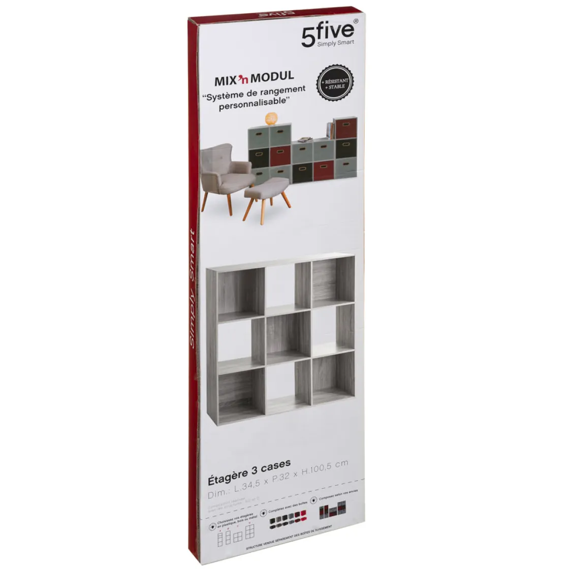 5five Módulo De Mezcla>Estantería Modular 9 Cubos Mixmodul