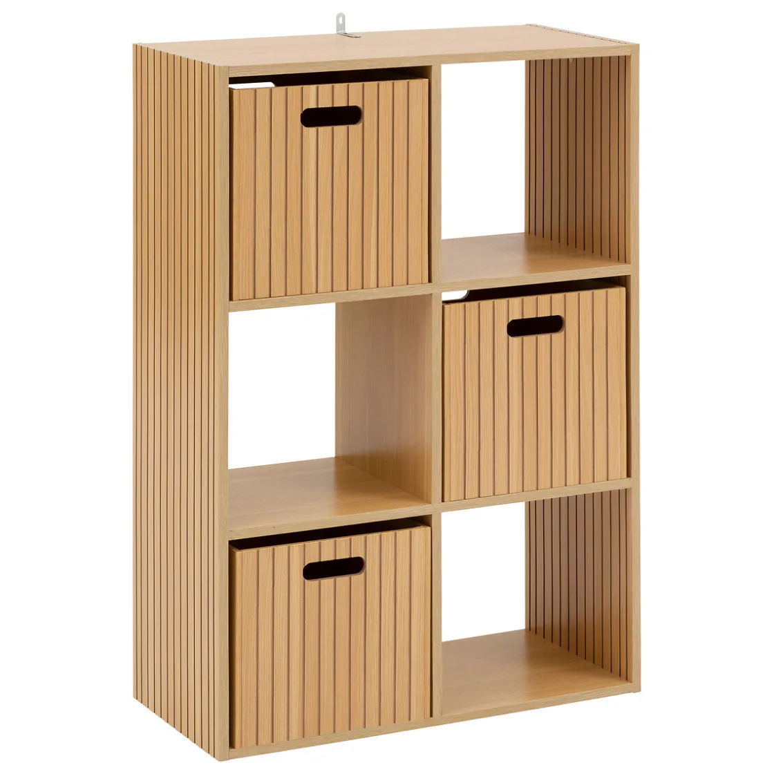 5five Módulo De Mezcla>Estantería modular MIX TASSO marrón con 6 cubos