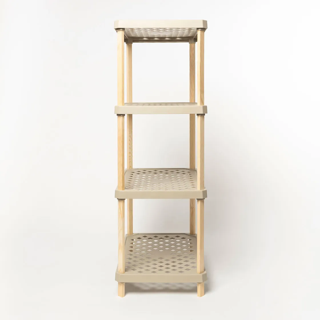 Armarios, Estantes Y Estanterías.>Estantería rectangular de 4 niveles beige