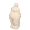 Accesorios>Estatua beige forma de mujer de cerámica