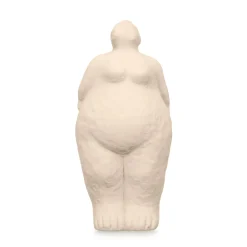 Accesorios>Estatua beige forma de mujer de cerámica