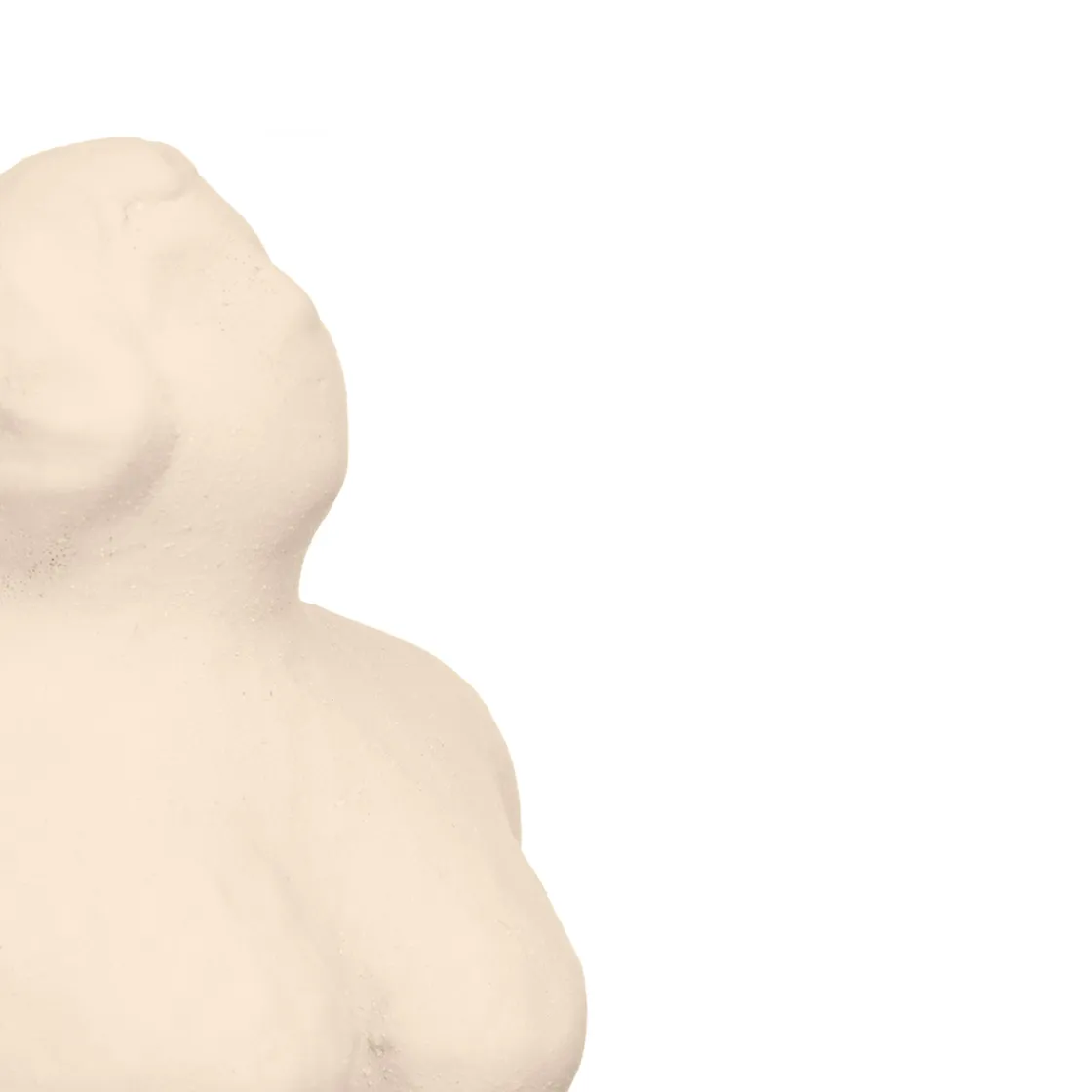 Accesorios>Estatua beige forma de mujer de cerámica