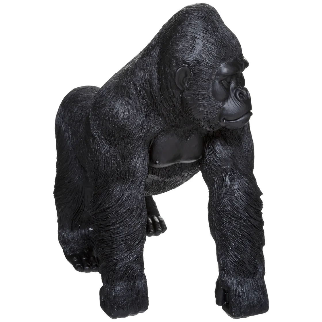 atmosphera Accesorios|Estilo Étnico>Estatua Gorila Negro Resina 37Cm