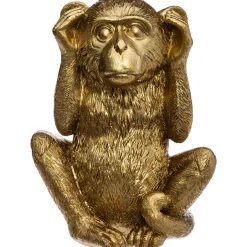 atmosphera Accesorios|Estilo Étnico>Estatua Mono Sabio Sordo Dorado 17.7Cm