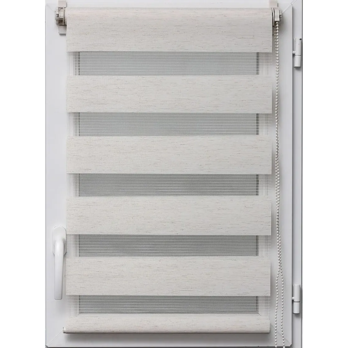 Cortinas>Estor De Tela Noche/Día Beige 57x180Cm