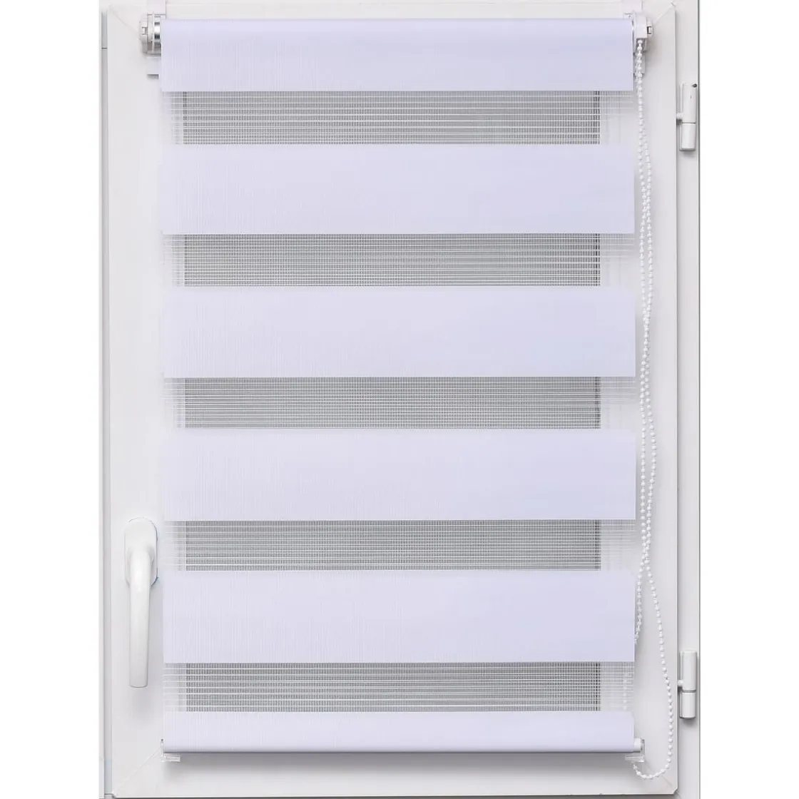 Cortinas>Estor De Tela Noche/Día Blanco 87x180Cm