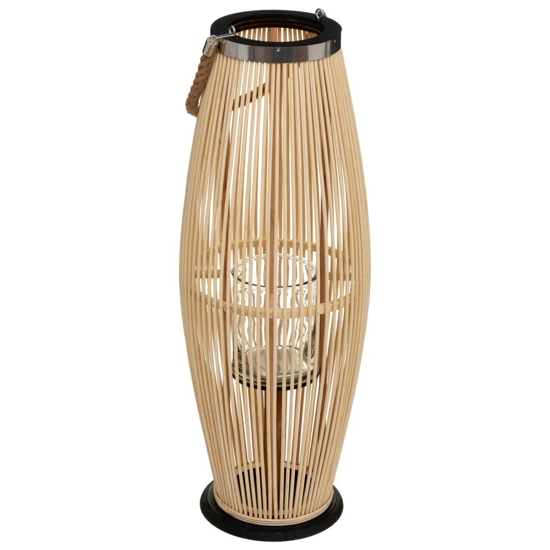 atmosphera Farolillos|Estilo Oriental>Farol De Bambú Fit 27x27x72Cm