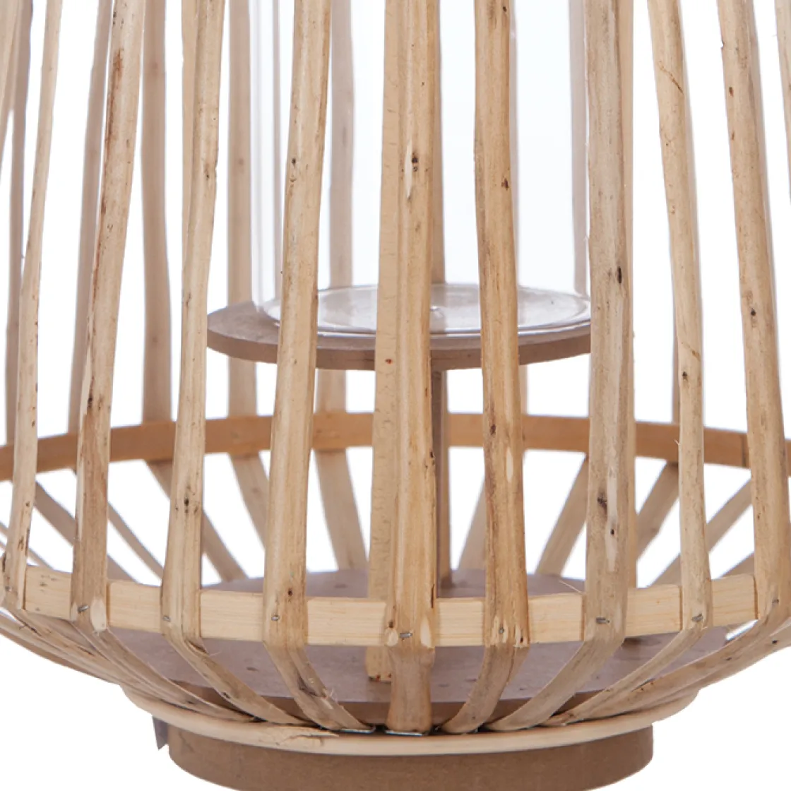 atmosphera Farolillos|Estilo Oriental>Farol De Ratán Natural 25x35Cm