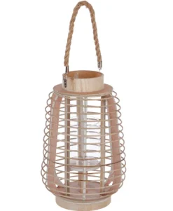 atmosphera Farolillos|Estilo Oriental>Farol De Ratán 22x33Cm
