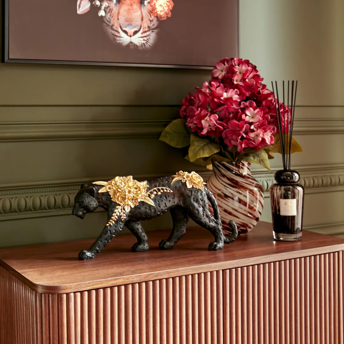 atmosphera Accesorios>Figura de pantera BELLI negra 40cm