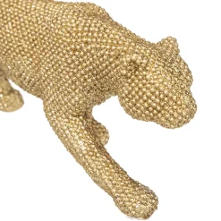 atmosphera Accesorios|Estilo Contemporaneo>Figura leopardo ARTIFICE dorado 29cm