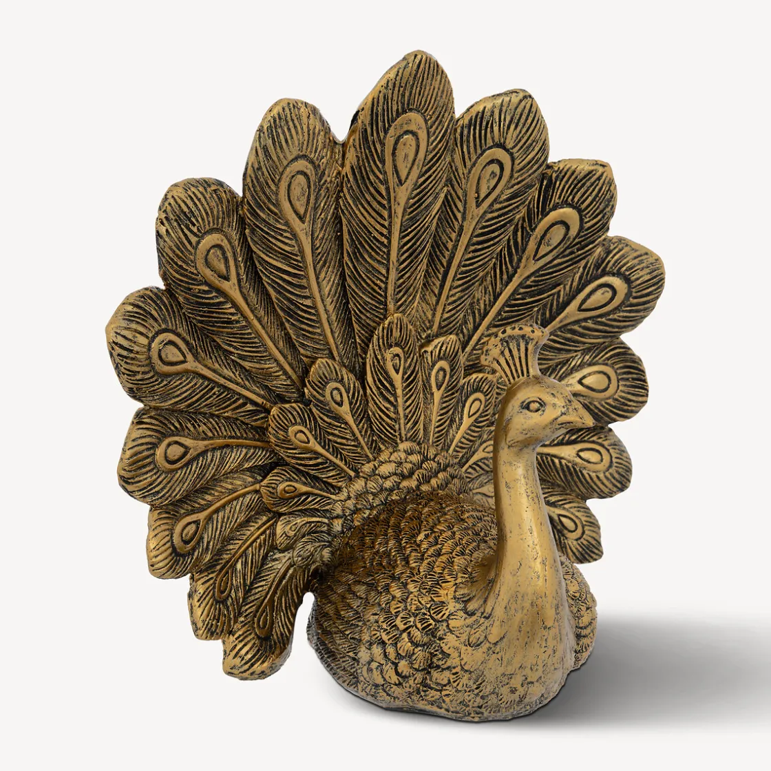 atmosphera Accesorios>Figura pavo real WILD ROMANCE dorada 27cm