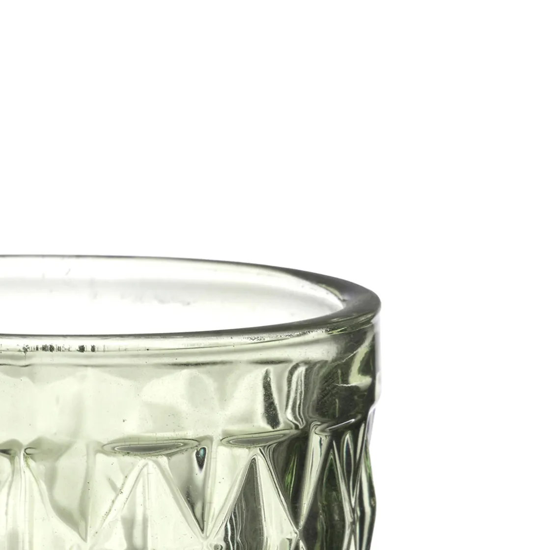 Copas>Flauta De Cava Diamante De Vidrio Verde 175ml