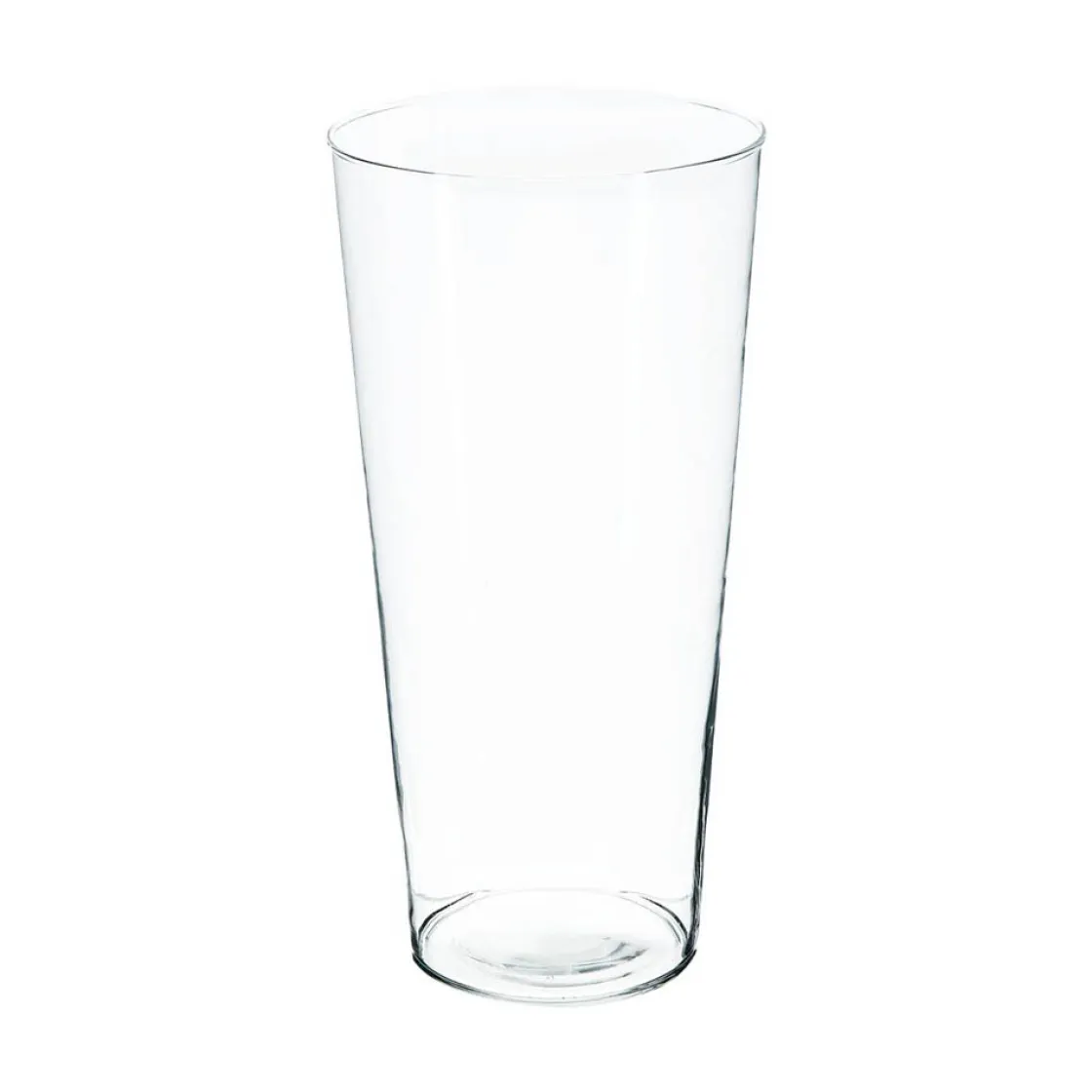 atmosphera Jarrones Y Vasos>Florero Cónico De Vidrio 30x14.5x10.5Cm
