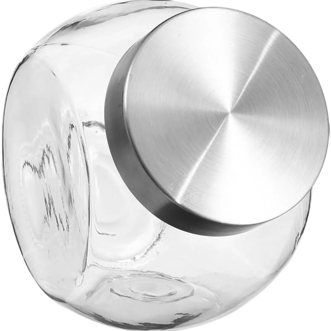 Cajas Y Frascos>Frasco De Vidrio C/Tapa Inox 1.5L