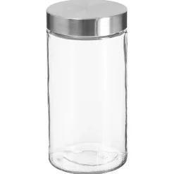 5five Cajas Y Frascos>Frasco De Vidrio C/Tapa Inox 1.7L