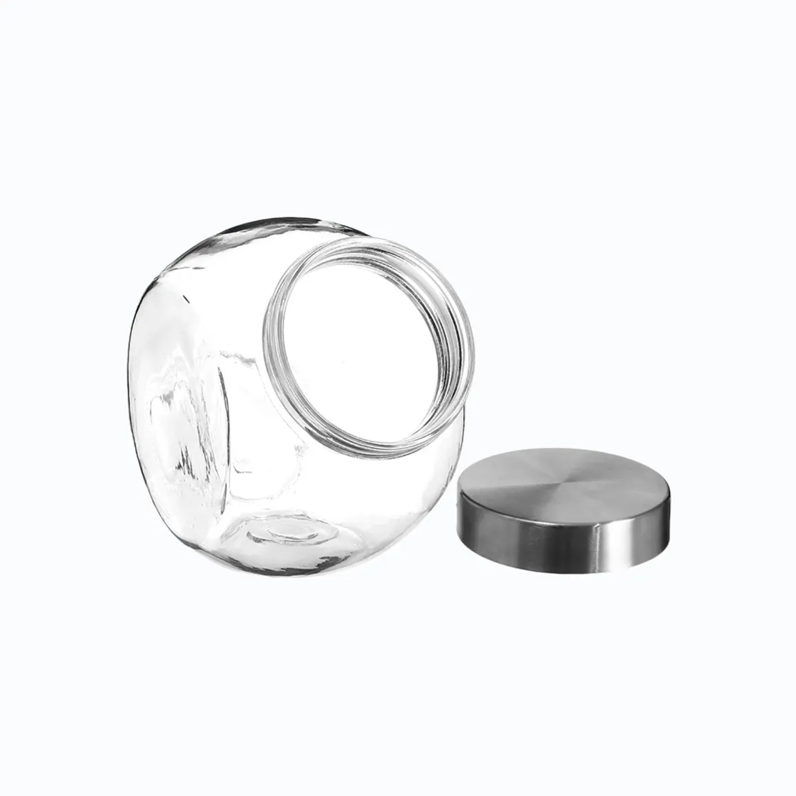 5five Cajas Y Frascos>Frasco De Vidrio C/Tapa Inox 650Ml