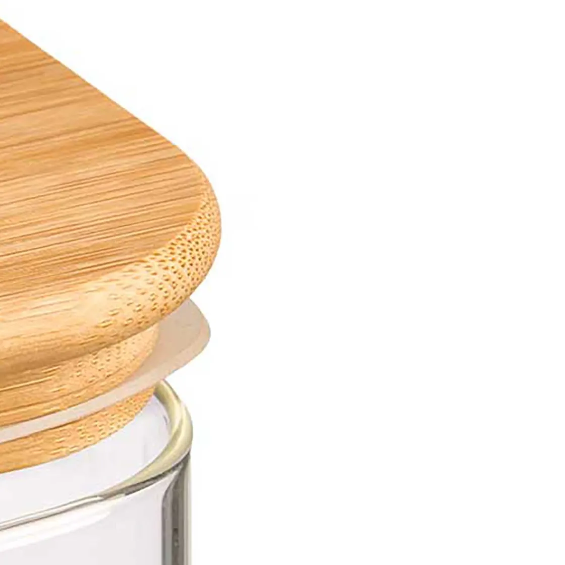 Cajas Y Frascos>Frasco Para Café Con Tapa De Bambú 1.2l