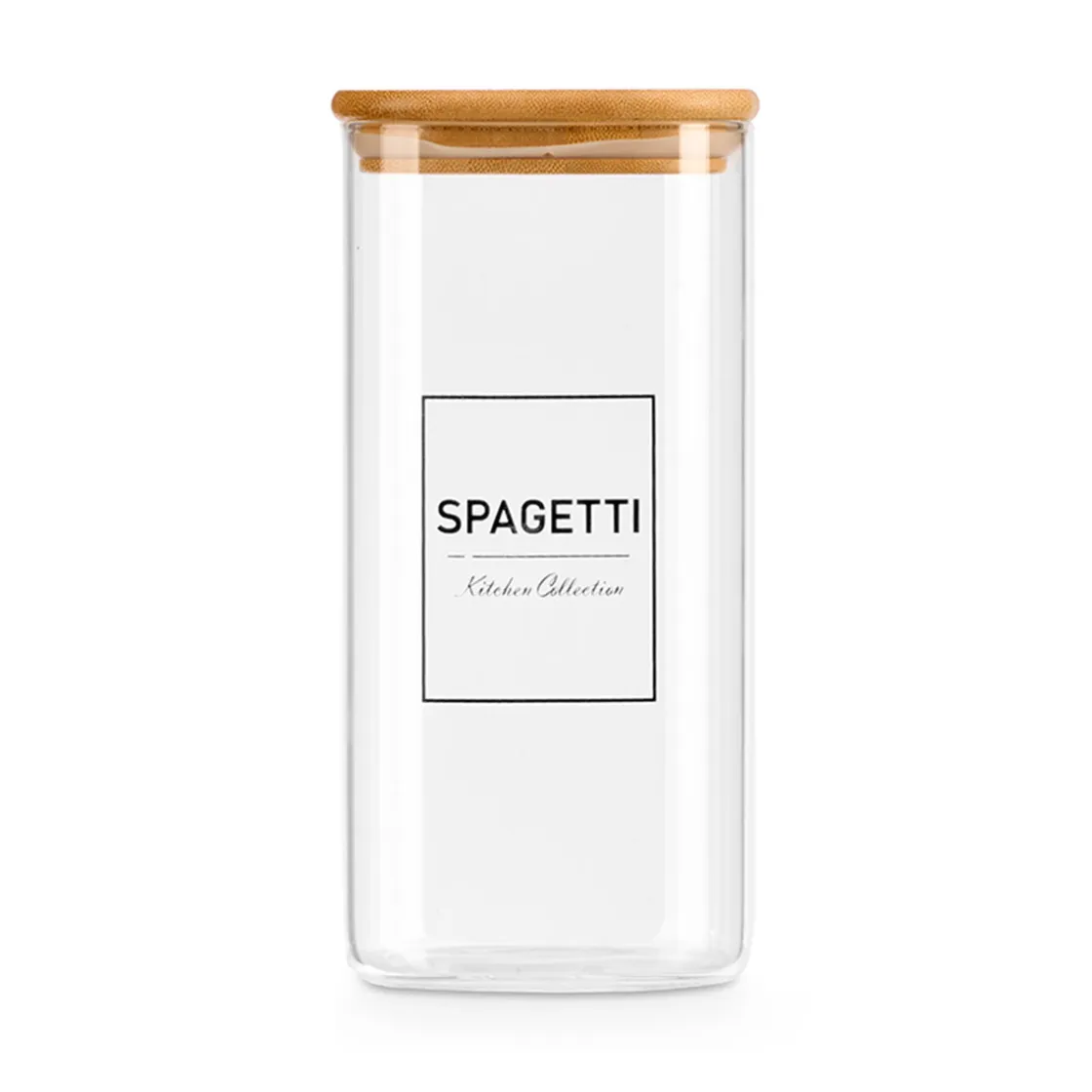 Cajas Y Frascos>Frasco Para Pasta Con Tapa De Bambú 2.1l