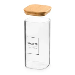Cajas Y Frascos>Frasco Para Pasta Con Tapa De Bambú 2.1l