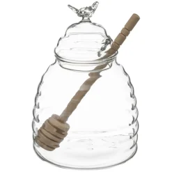 secret d'gourmet Cajas Y Frascos>Frasco P/Miel De Vidrio 14Cm