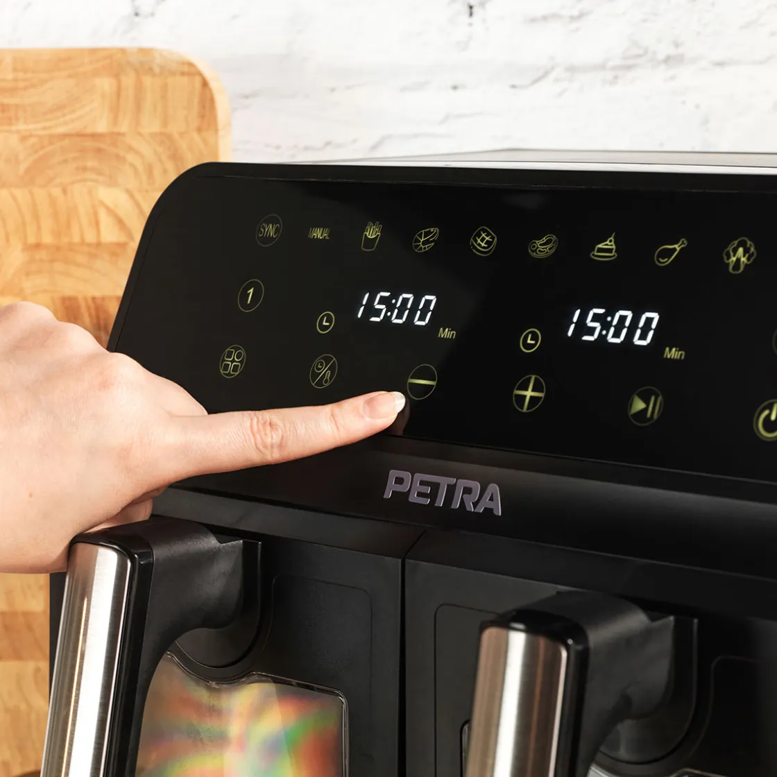 Electrodomésticos>Freidora De Aire Petra Con Ventana De Vidrio 7.6L