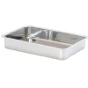 Bandejas Y Platos Para Horno>Fuente Inoxidable Rectangular 7x40x28Cm