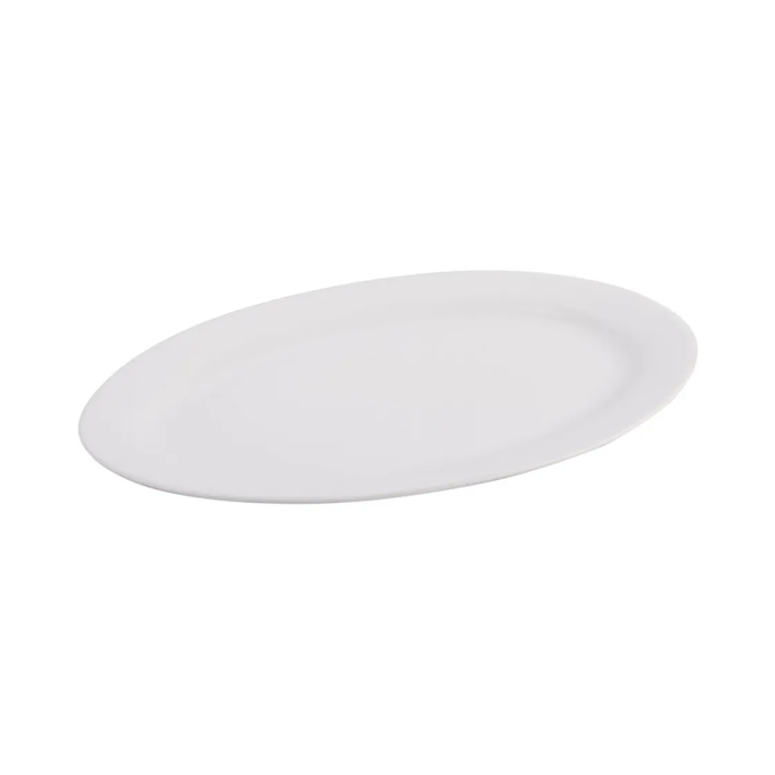 secret d'gourmet Cuencos, Fuentes Y Ensaladeras>Fuente Ovalada Blanco Tiza de Cerâmica 35cm
