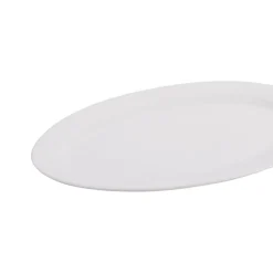 secret d'gourmet Cuencos, Fuentes Y Ensaladeras>Fuente Ovalada Blanco Tiza de Cerâmica 35cm