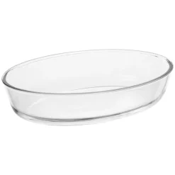 Bandejas Y Platos Para Horno>Fuente ovalada para horno de vidrio con tapa