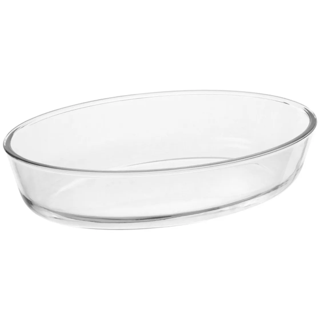 Bandejas Y Platos Para Horno>Fuente ovalada para horno de vidrio con tapa