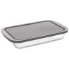 Bandejas Y Platos Para Horno>Fuente Rect. P/Horno C/Tapa 30x18Cm