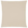 atmosphera Cojines Y Fundas Decorativas>Funda de almohada beige de algodón percal 63x63cm