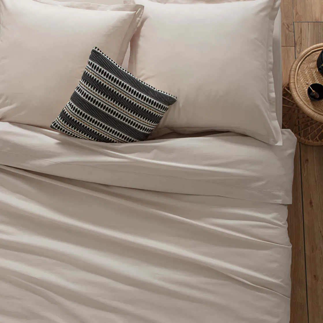 atmosphera Sábanas Y Protectores>Funda De Almohada Beige 50x70Cm