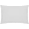 atmosphera Cojines Y Fundas Decorativas>Funda de almohada blanca de algodón percal 50x70cm
