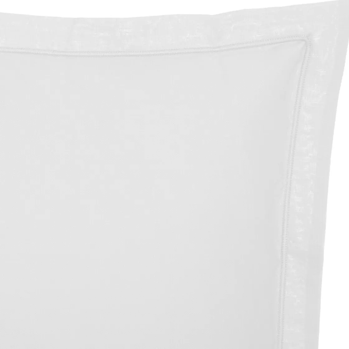 atmosphera Cojines Y Fundas Decorativas>Funda de almohada blanca de algodón percal 50x70cm