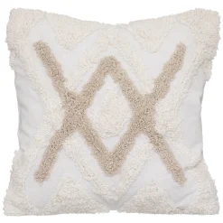 atmosphera Cojines Y Fundas Decorativas>Funda De Almohada Tuft Marfil 40x40cm